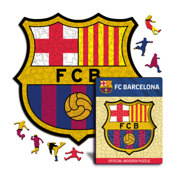 FC Barcelona dřevěné puzzle Crest 150 pcs