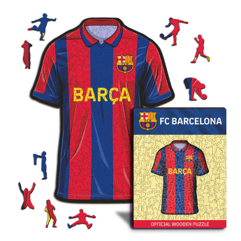 FC Barcelona dřevěné puzzle Jersey 150 pcs
