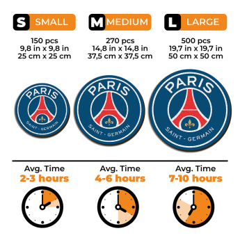 Paris Saint Germain dřevěné puzzle Crest 150 pcs