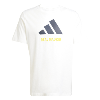 Real Madrid pánské tričko Seasonal Graphic white