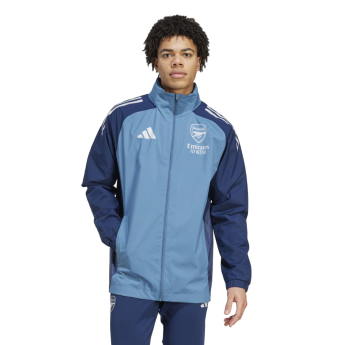 FC Arsenal pánská bunda s kapucí Allweather blue