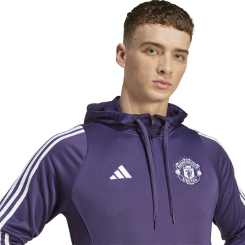 Manchester United pánská mikina s kapucí Track purple