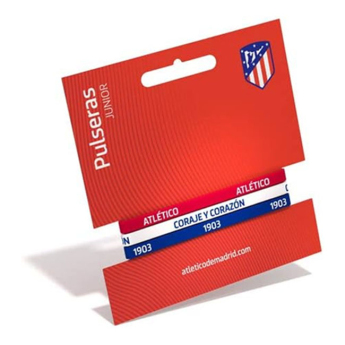 Atletico Madrid dětský gumový náramek 3pack Tricolor