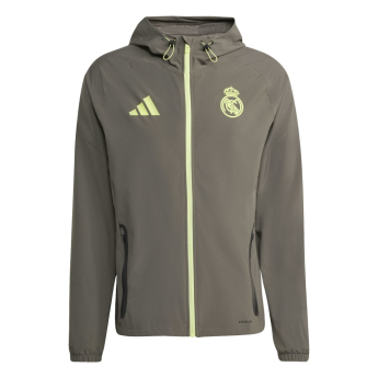 Real Madrid pánská bunda s kapucí Vis Tech Travel green