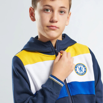 FC Chelsea dětská mikina s kapucí Full Zip colour