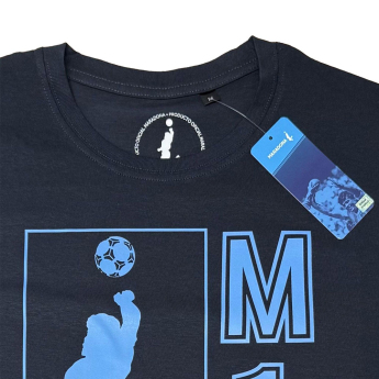 Fotbalové reprezentace pánské tričko Argentina Diego Maradona Siluete navy