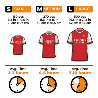 FC Arsenal dřevěné puzzle Jersey 270 pcs