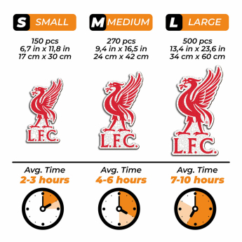 FC Liverpool dřevěné puzzle Liver Bird 270 pcs