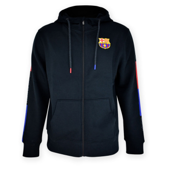 FC Barcelona dětská zimní bunda s kapucí Race black