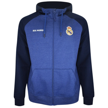 Real Madrid dětská mikina s kapucí Zip azul