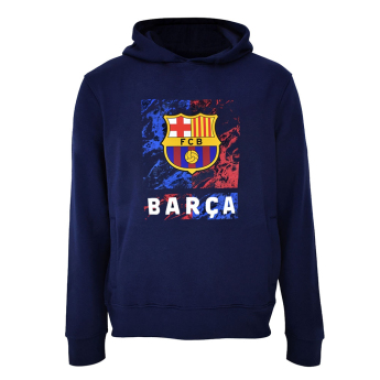 FC Barcelona dětská mikina s kapucí Marble