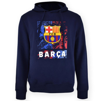 FC Barcelona pánská mikina s kapucí Marble