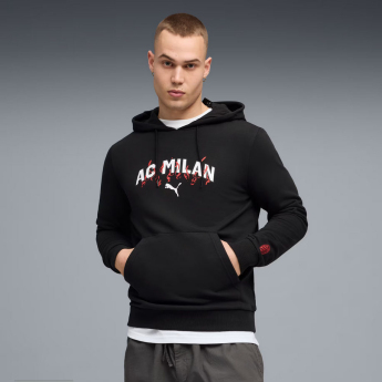 AC Milan pánská mikina s kapucí Culture black