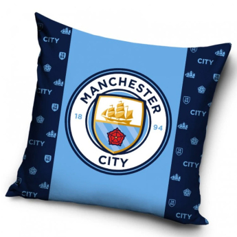 Manchester City povlak na polštář stripe