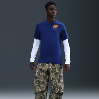 FC Barcelona pánské tričko Crest navy