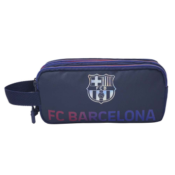 Tříkomorový penál FC BARCELONA silver