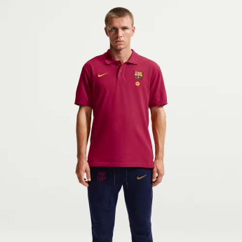 FC Barcelona pánské polo tričko Club Crest red