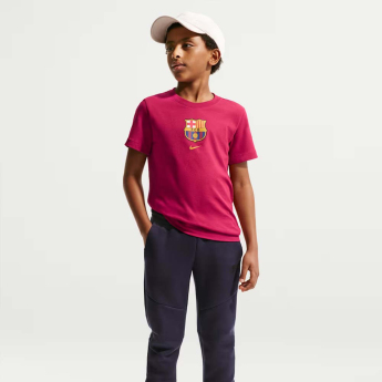 FC Barcelona dětské tričko Club Crest red