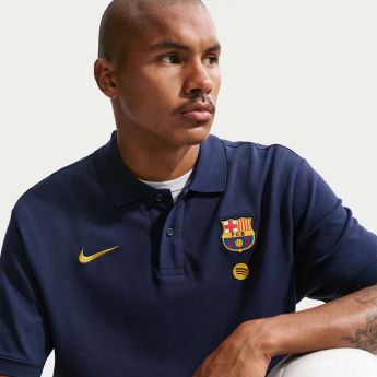 FC Barcelona pánské polo tričko Club Crest navy