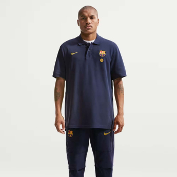 FC Barcelona pánské polo tričko Club Crest navy