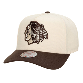 Chicago Blackhawks čepice baseballová kšiltovka NHL Brown and Cream Pro Snapback