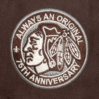 Chicago Blackhawks zimní čepice NHL Brown and Cream Snapback