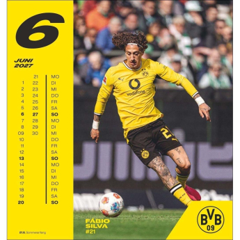 Borussia Dortmund kalendář 2027 Postcard