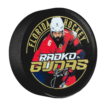 Florida Panthers puk Radko Gudas #6 Florida Hockey Town Exclusive Collection