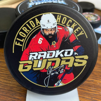 Florida Panthers puk Radko Gudas #6 Florida Hockey Town Exclusive Collection