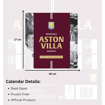 Aston Villa stolní kalendář 2027