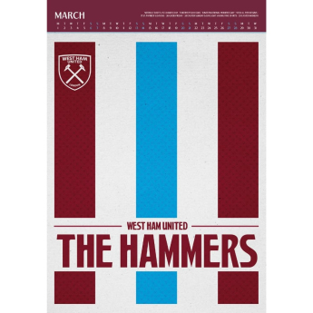 West Ham United kalendář FC Deluxe 2027