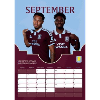 Aston Villa kalendář A3 2027