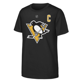 Pittsburgh Penguins dětské tričko Sidney Crosby #87 NHL Flat Captains Name & Number Short Sleeve Cotton