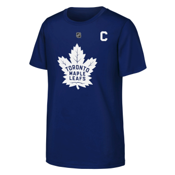 Toronto Maple Leafs dětské tričko Auston Matthews #34 NHL Flat Captains Name & Number Short Sleeve Cotton
