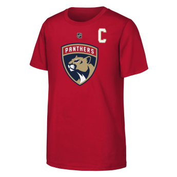 Florida Panthers dětské tričko Aleksander Barkov #16 NHL Flat Captains Name & Number Short Sleeve Cotton