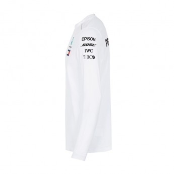 Mercedes AMG Petronas pánské tričko s dlouhým rukávem Longsleeve white F1 Team 2018