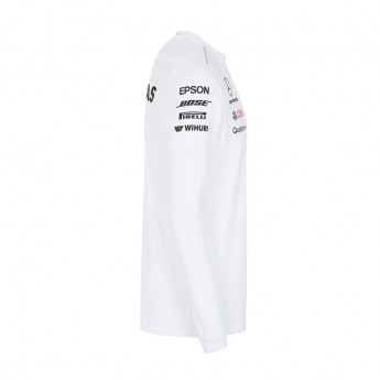 Mercedes AMG Petronas pánské tričko s dlouhým rukávem Longsleeve white F1 Team 2018