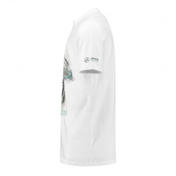 Mercedes AMG Petronas pánské tričko Lewis Hamilton Helmet white F1 Team 2018