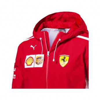 Ferrari pánská bunda s kapucí Rain red F1 Team 2018