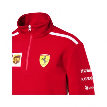 Puma Ferrari pánská mikina Half Zip red F1 Team 2018