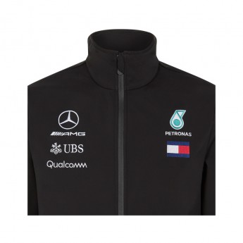 Mercedes AMG Petronas pánská bunda black Softshell F1 Team 2018