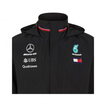 Mercedes AMG Petronas pánská bunda s kapucí black Rain F1 Team 2018