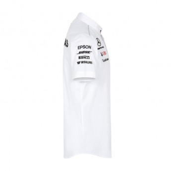 Mercedes AMG Petronas pánská košile white F1 Team 2018