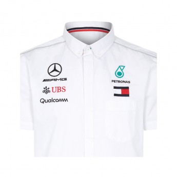 Mercedes AMG Petronas pánská košile white F1 Team 2018