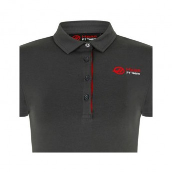 Haas F1 dámské polo tričko logo grey F1 Team 2018