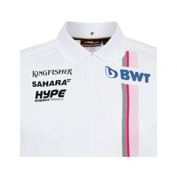 Force India pánské polo tričko white Sahara F1 Team 2018