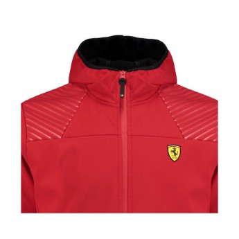 Ferrari pánská bunda s kapucí softshell SF red F1 Team 2018