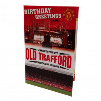 Manchester United narozeninové přání Pop-Up Birthday Card