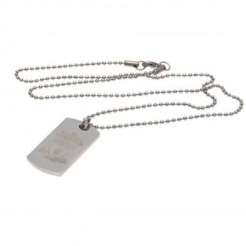 FC Liverpool řetízek na krk se psí známkou Engraved Dog Tag & Chain CR