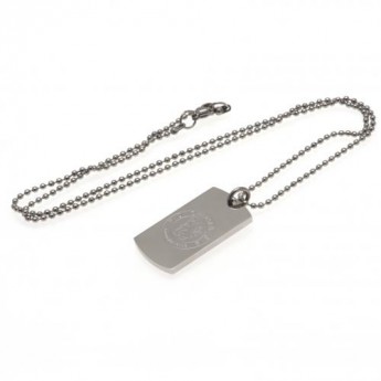 FC Chelsea řetízek na krk se psí známkou Engraved Dog Tag & Chain